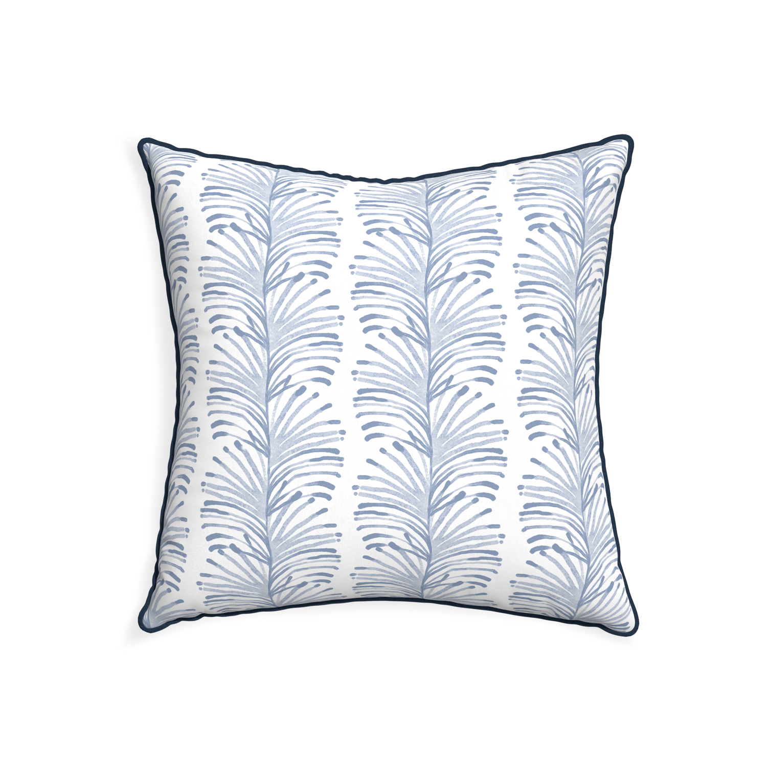 22-square emma sky custom sky blue botanical stripepillow with c piping on white background