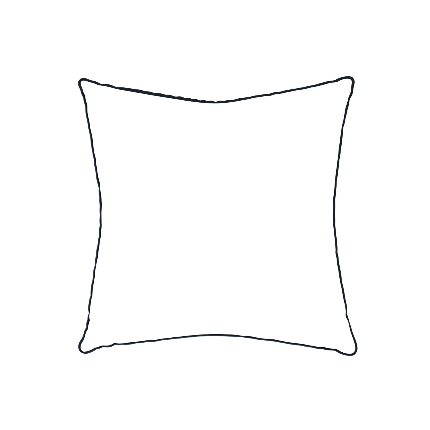 22-square hayes sea salt custom blue geometric pillow with c piping on white background