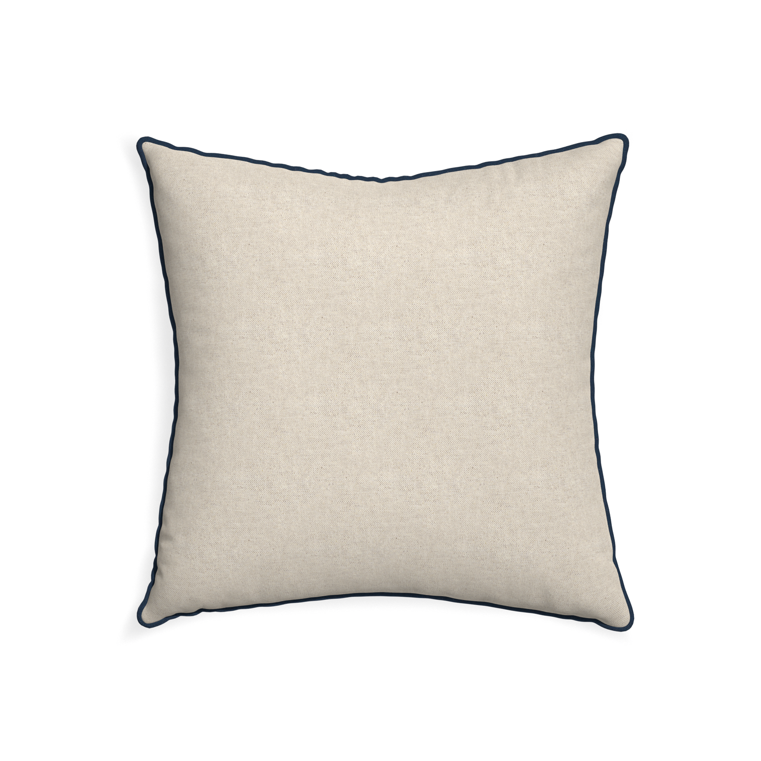 22-square oat custom light brownpillow with c piping on white background