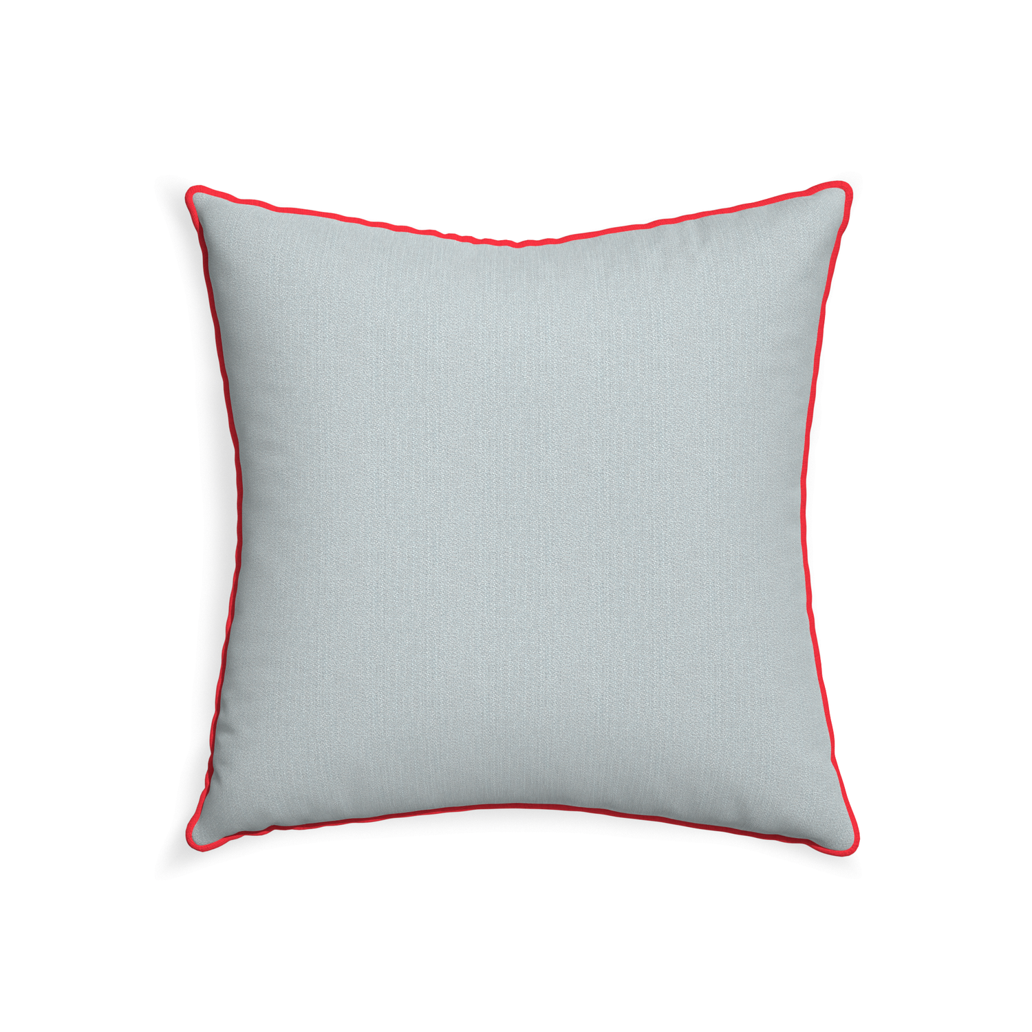 22-square sea custom grey bluepillow with cherry piping on white background