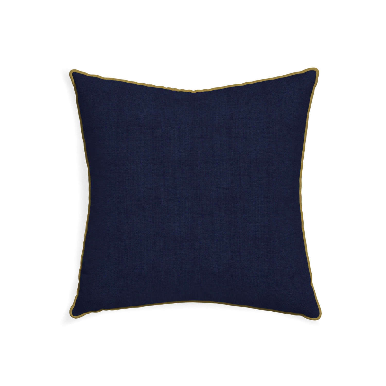22-square midnight custom navy bluepillow with c piping on white background