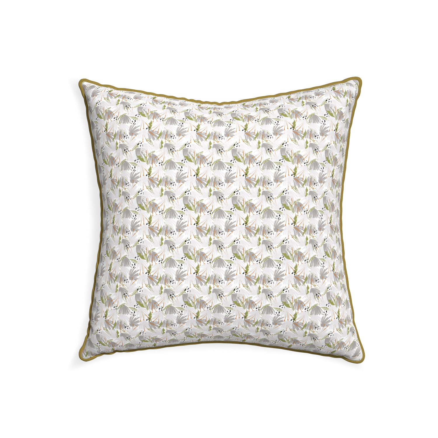 22-square eden grey custom grey floralpillow with c piping on white background
