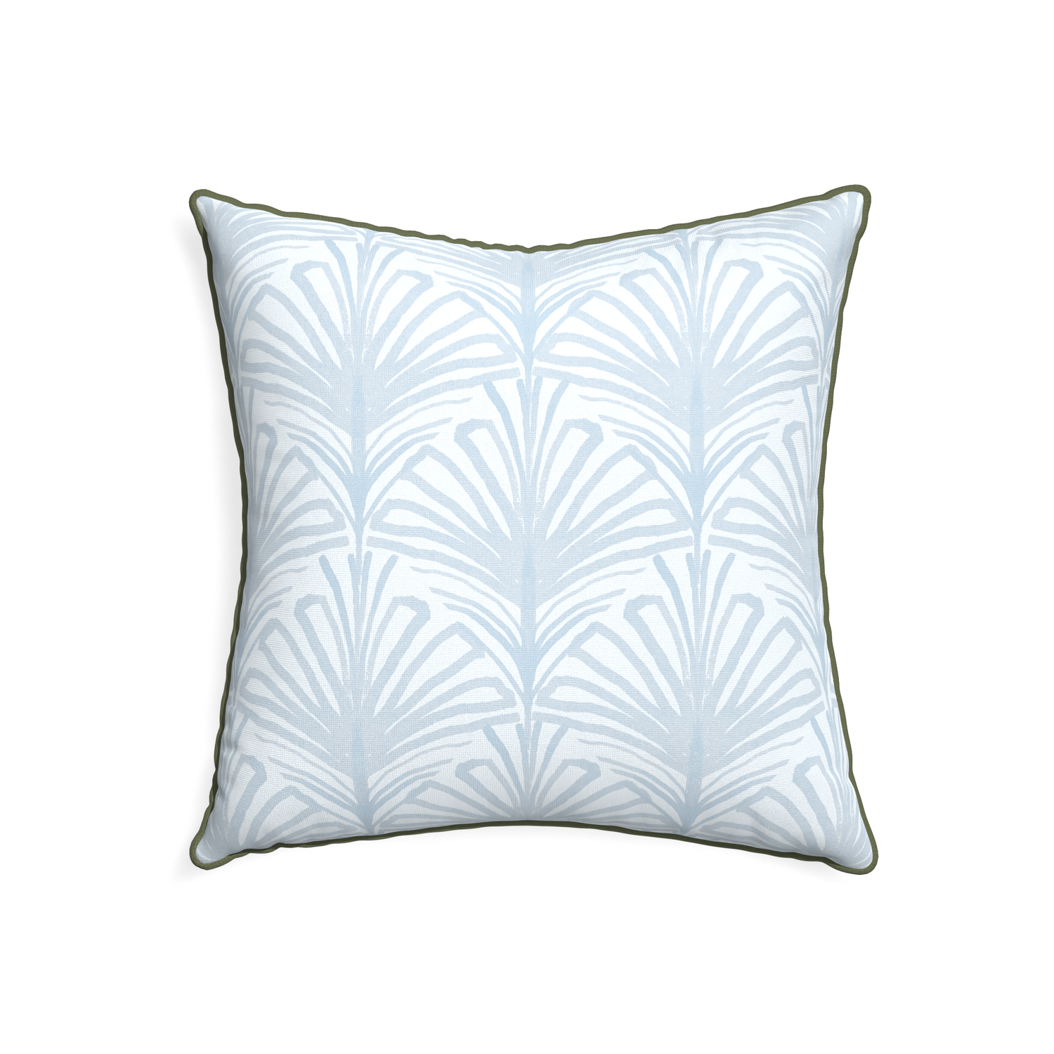 22-square suzy sky custom pillow with f piping on white background