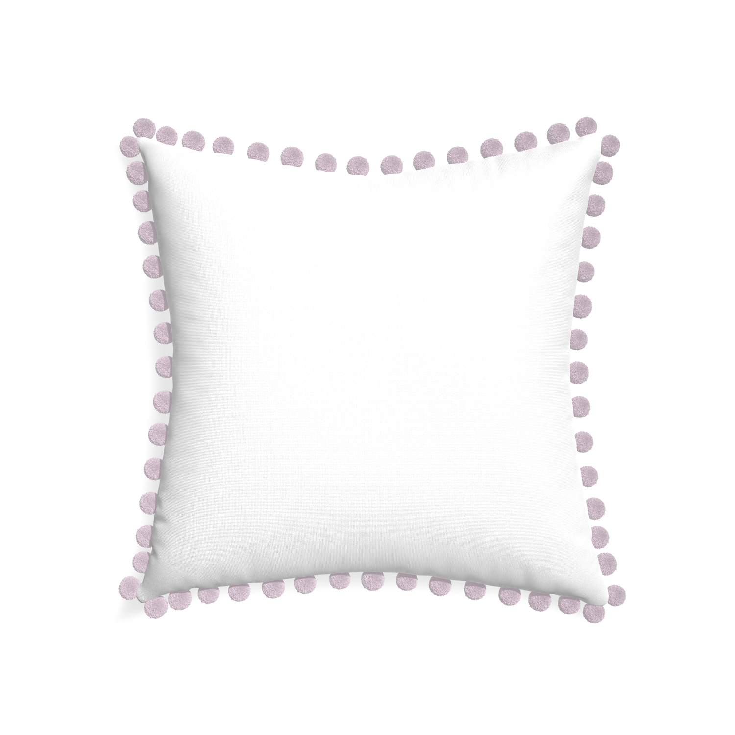 22-square snow custom pillow with l on white background
