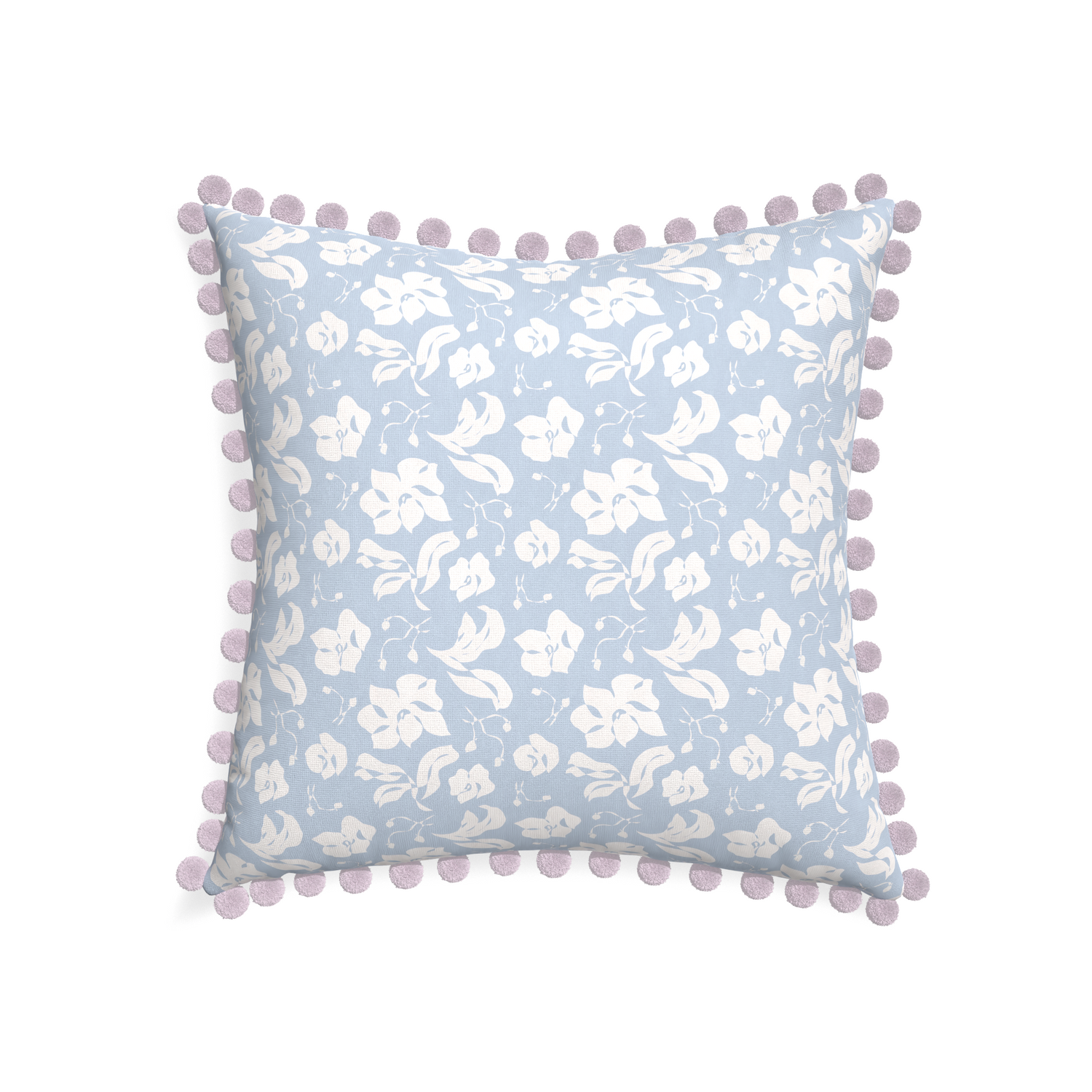 22-square georgia custom pillow with l on white background