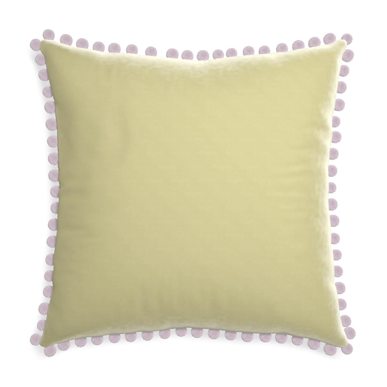22-square pear velvet custom pillow with l on white background