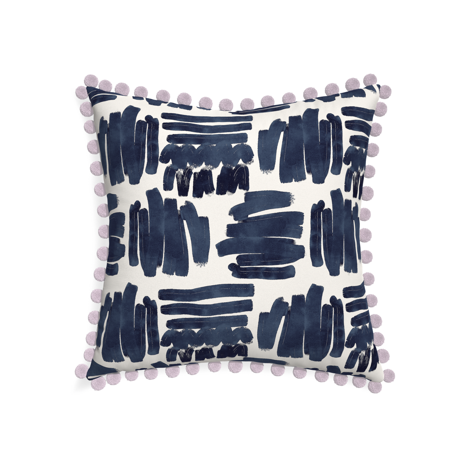 22-square warby custom pillow with l on white background