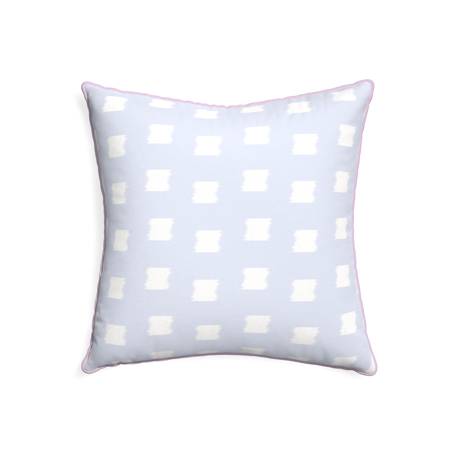 22-square denton custom sky blue patternpillow with l piping on white background