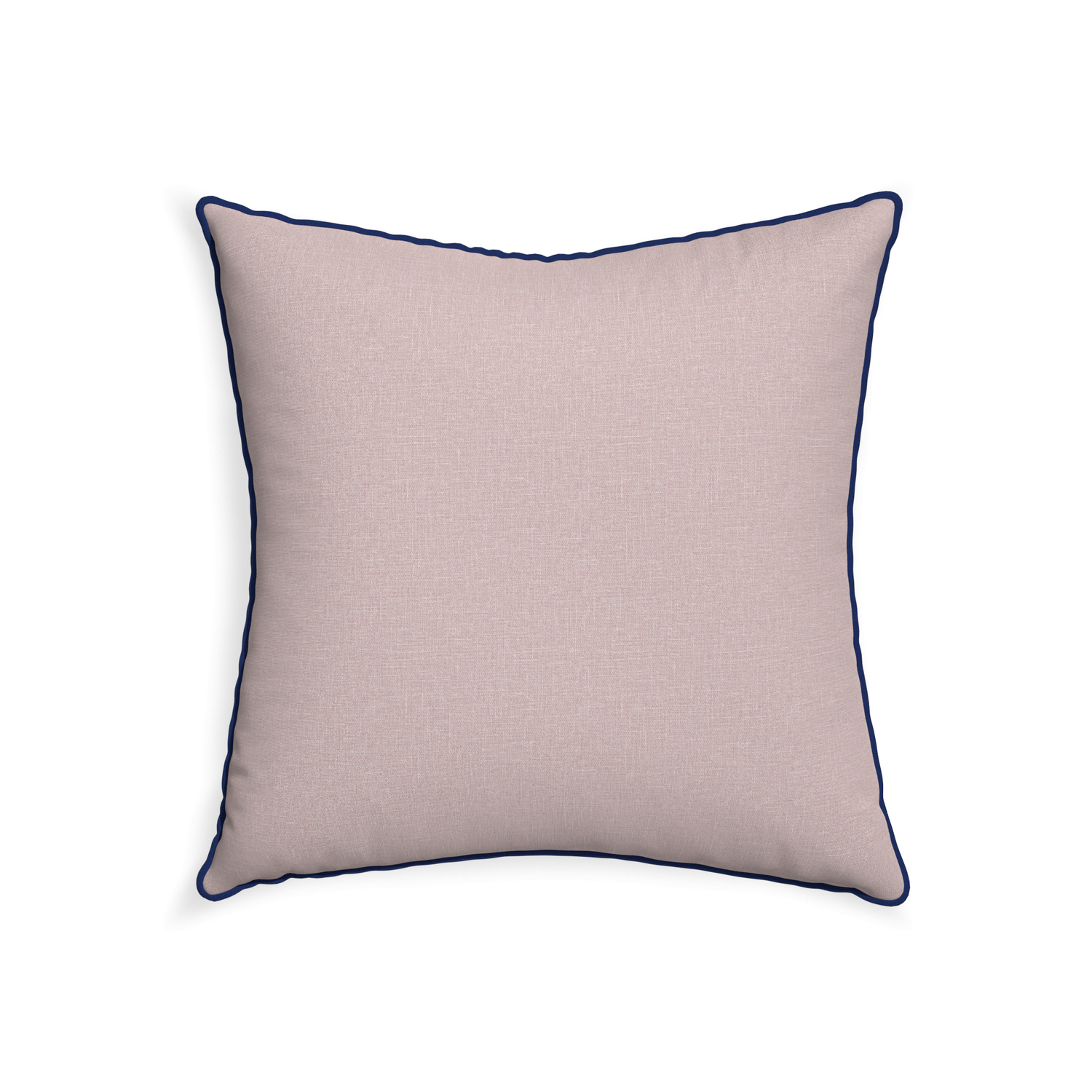 22-square orchid custom mauve pinkpillow with midnight piping on white background