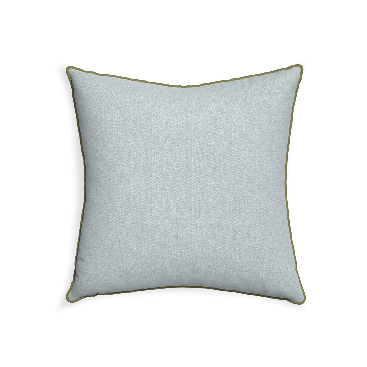 22-square sea custom grey bluepillow with moss piping on white background