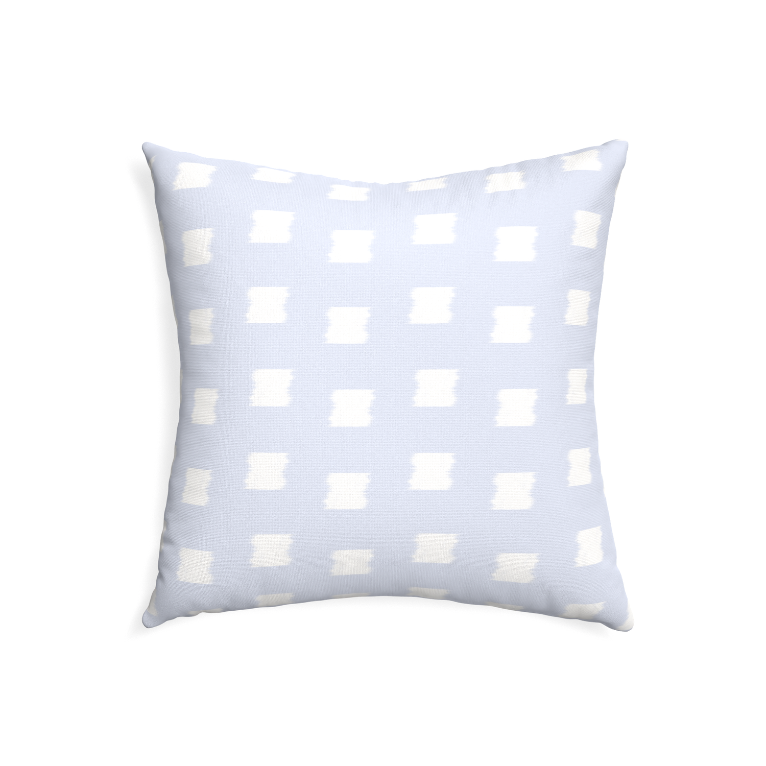 22-square denton custom sky blue patternpillow with none on white background
