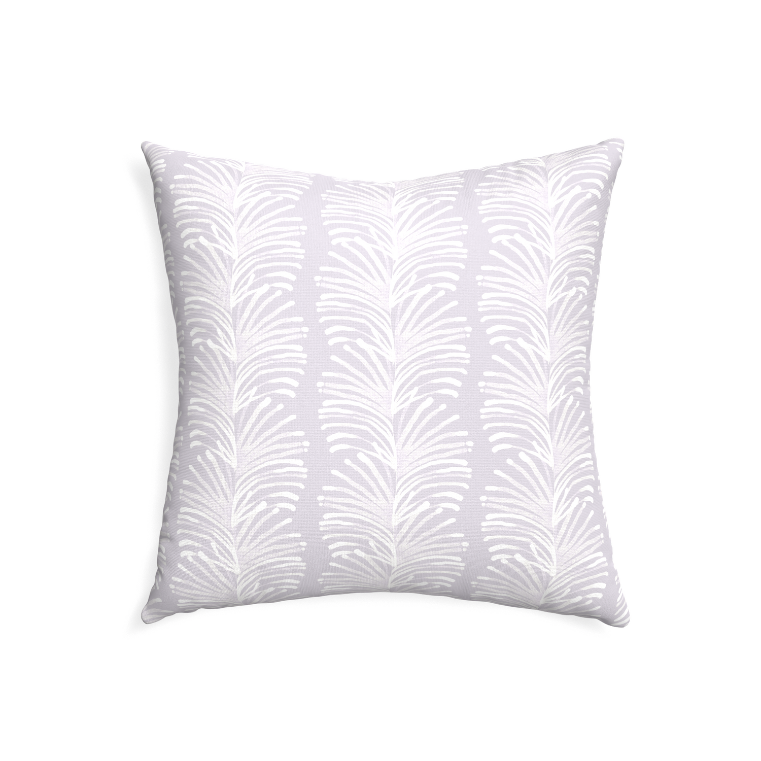 22-square emma lavender custom lavender botanical stripepillow with none on white background