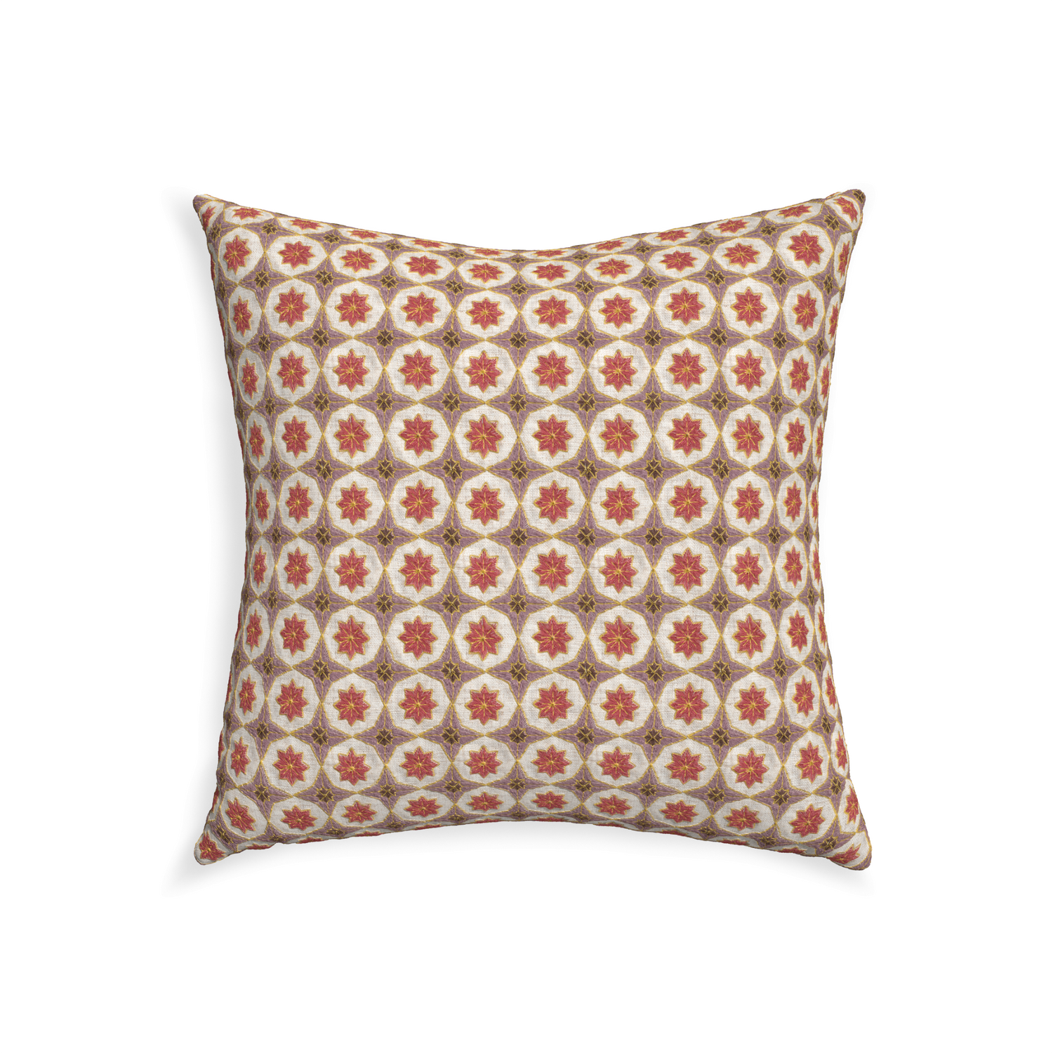 22-square hayes coral custom coral geometricpillow with none on white background