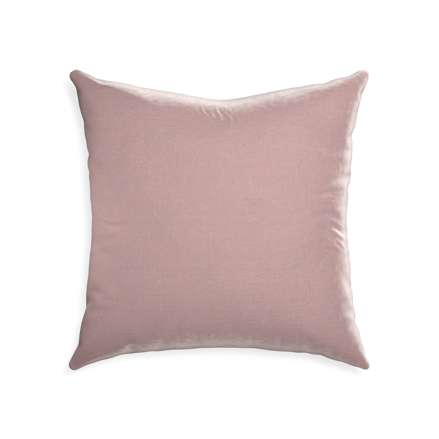 square mauve velvet pillow 