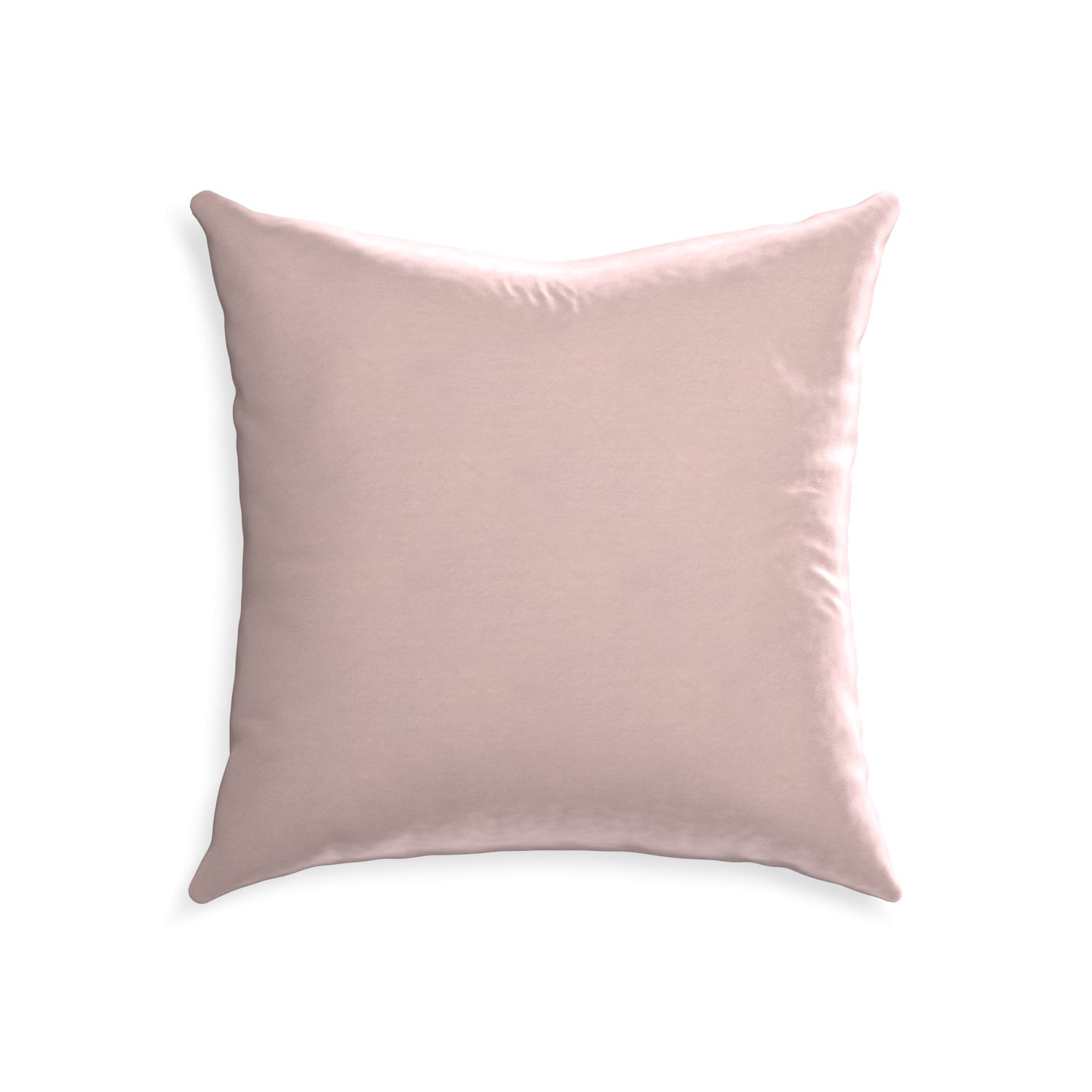 22-square rose velvet custom pillow with none on white background