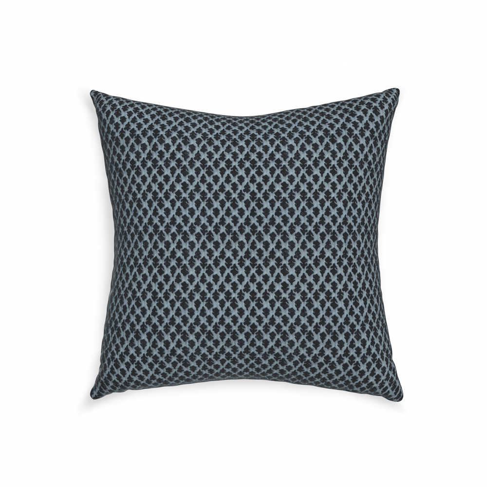 22-square quinn aegean custom pillow with n on white background