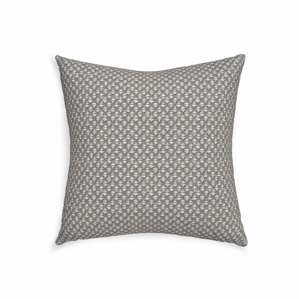 22-square quinn steel custom pillow with n on white background
