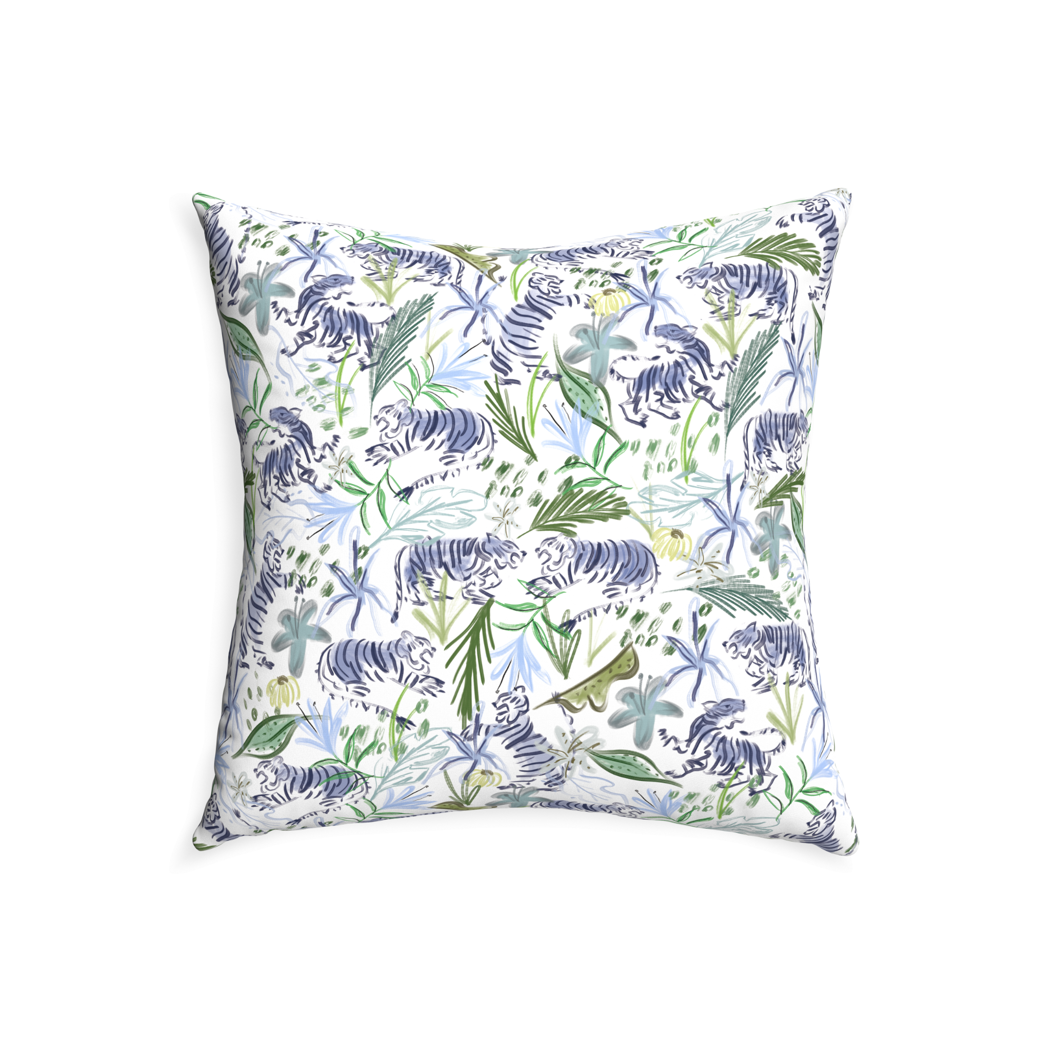 Pillow Printed Cotton Frida Green - Thumbnail 2