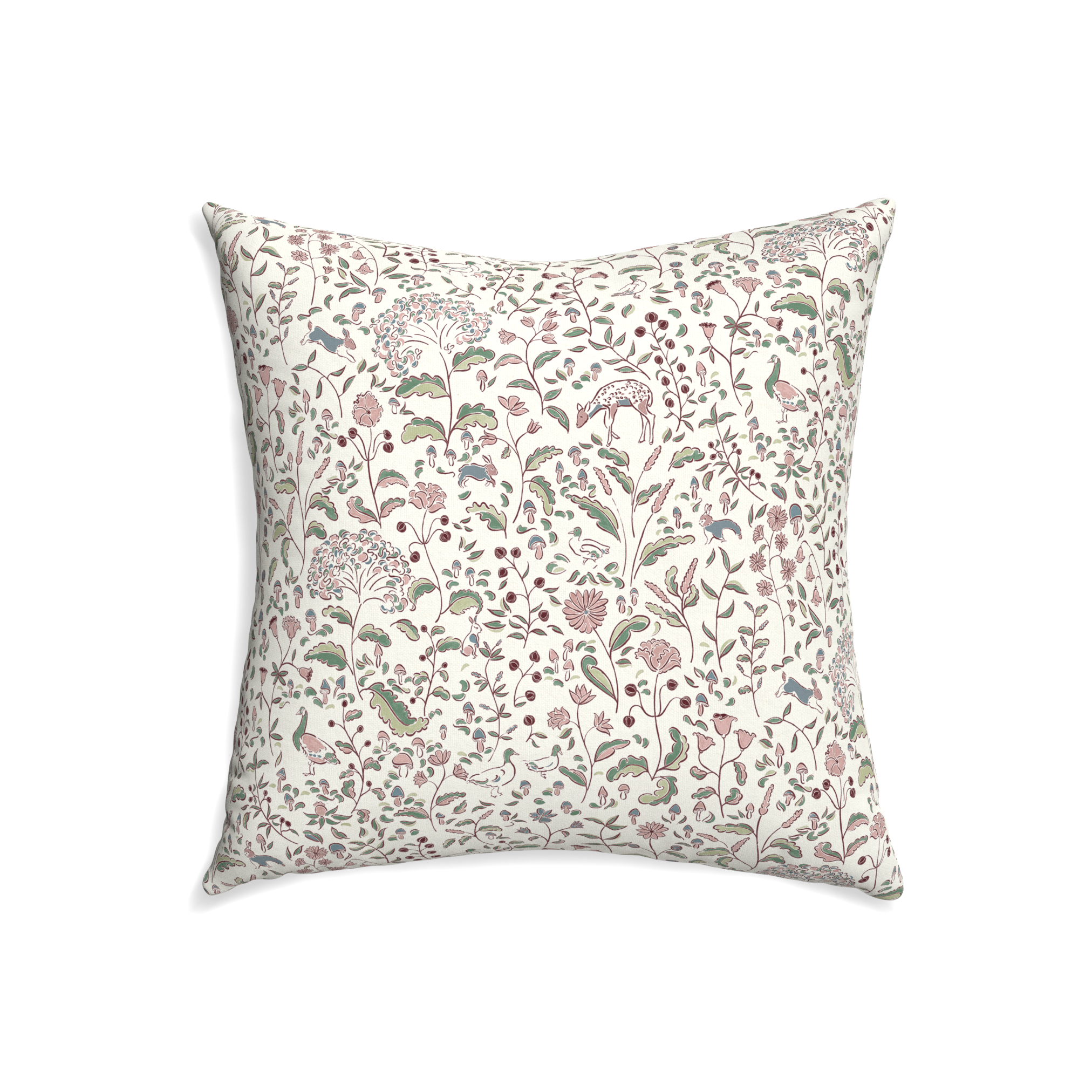 Pillow Printed Cotton Ruby Burgundy Custom - Thumbnail 3