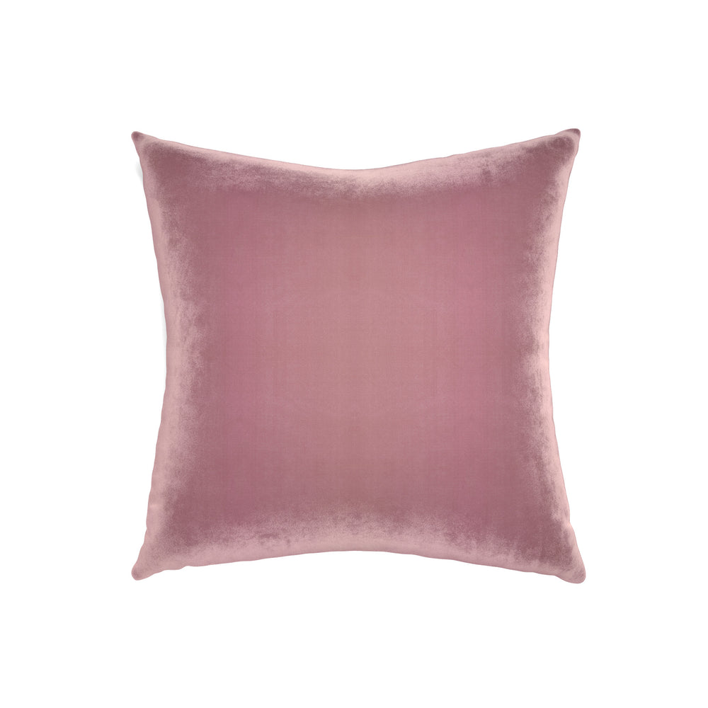 22-square azalea velvet custom pillow with n on white background