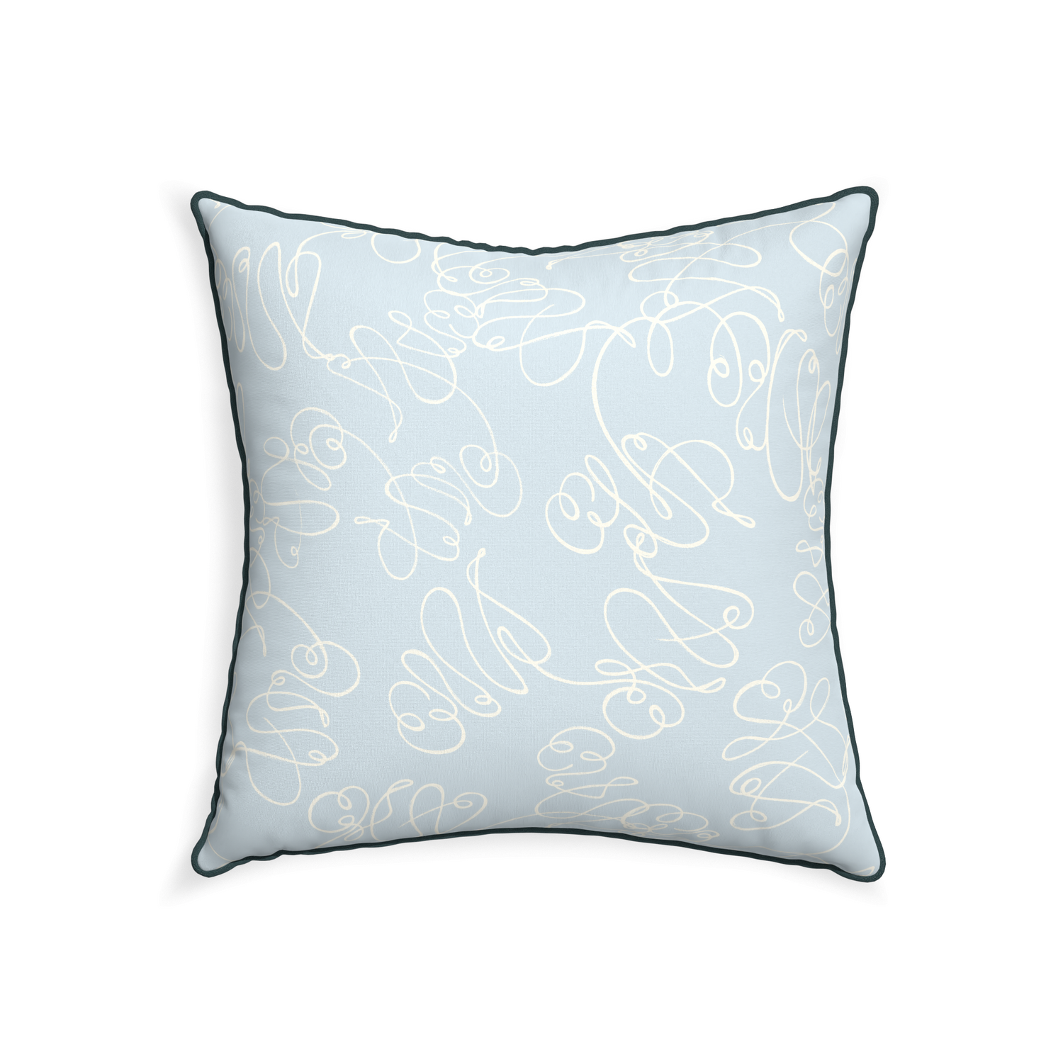 22-square mirabella custom powder blue abstractpillow with p piping on white background