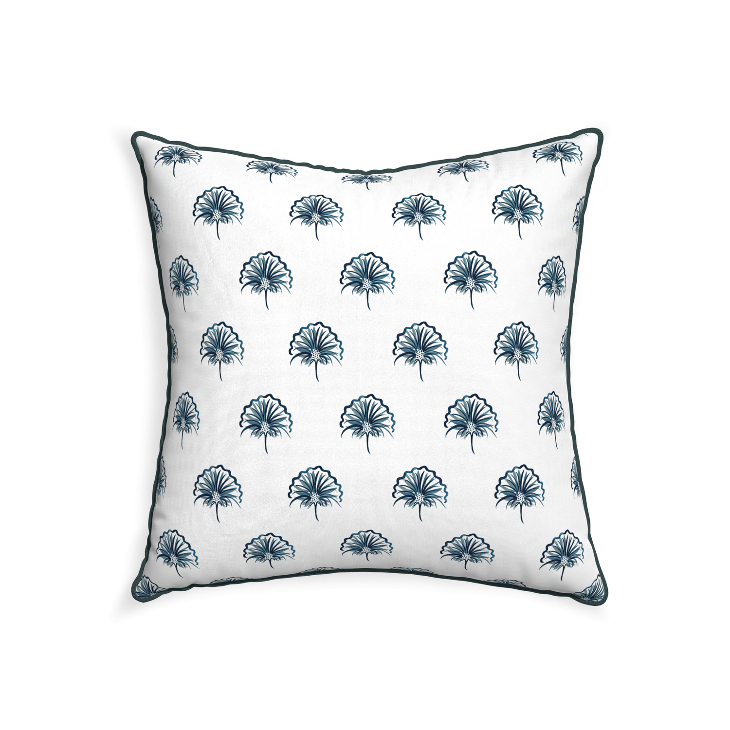 22-square penelope midnight custom floral navypillow with p piping on white background