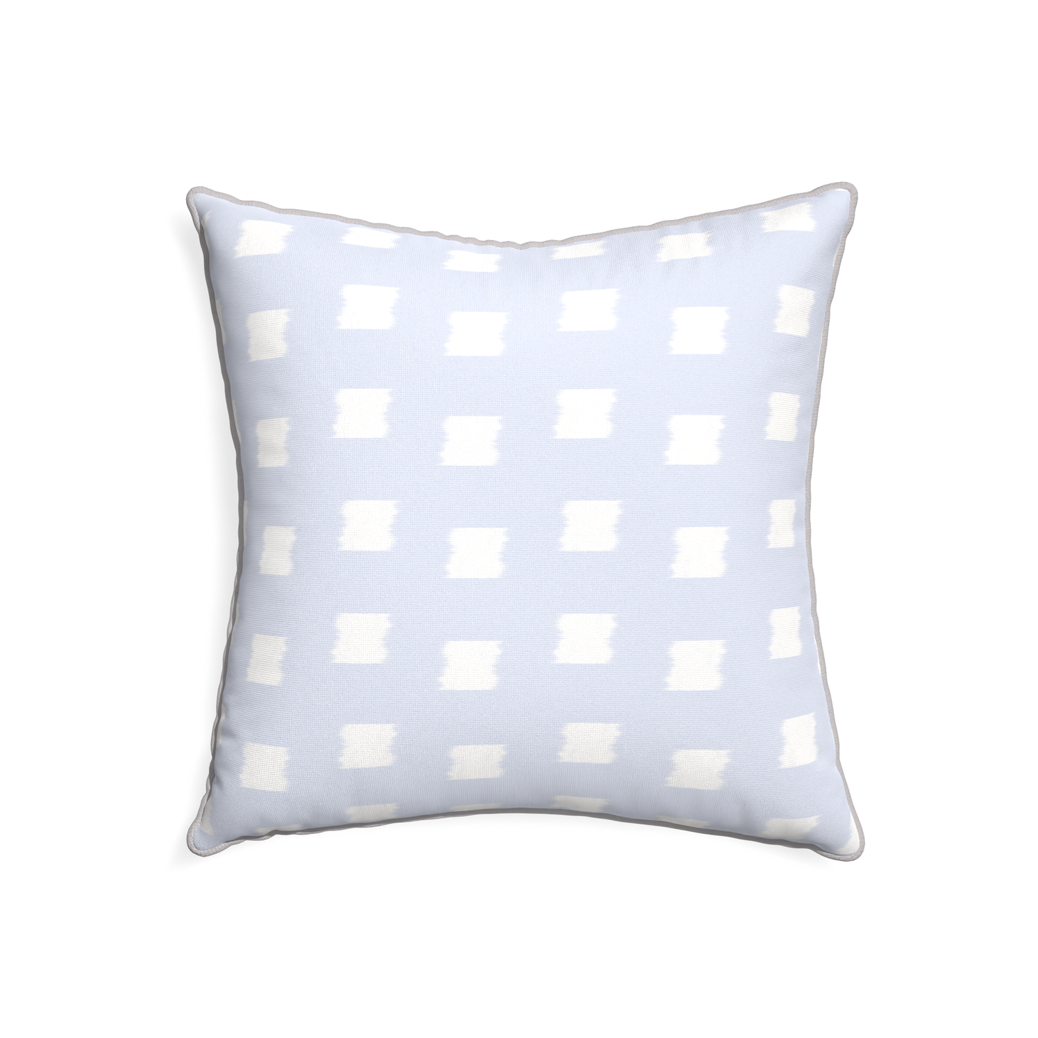 22-square denton custom sky blue patternpillow with pebble piping on white background