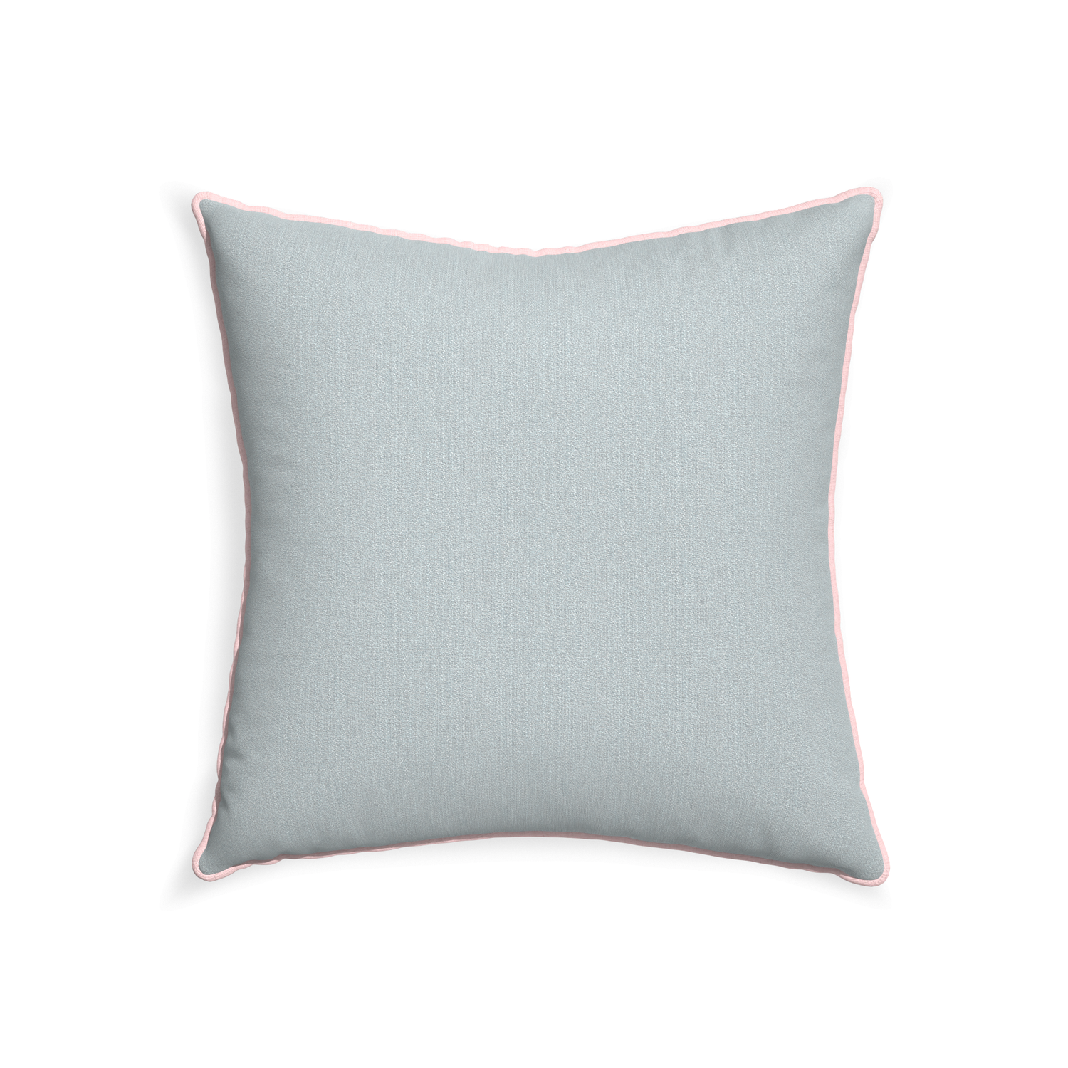 22-square sea custom grey bluepillow with petal piping on white background