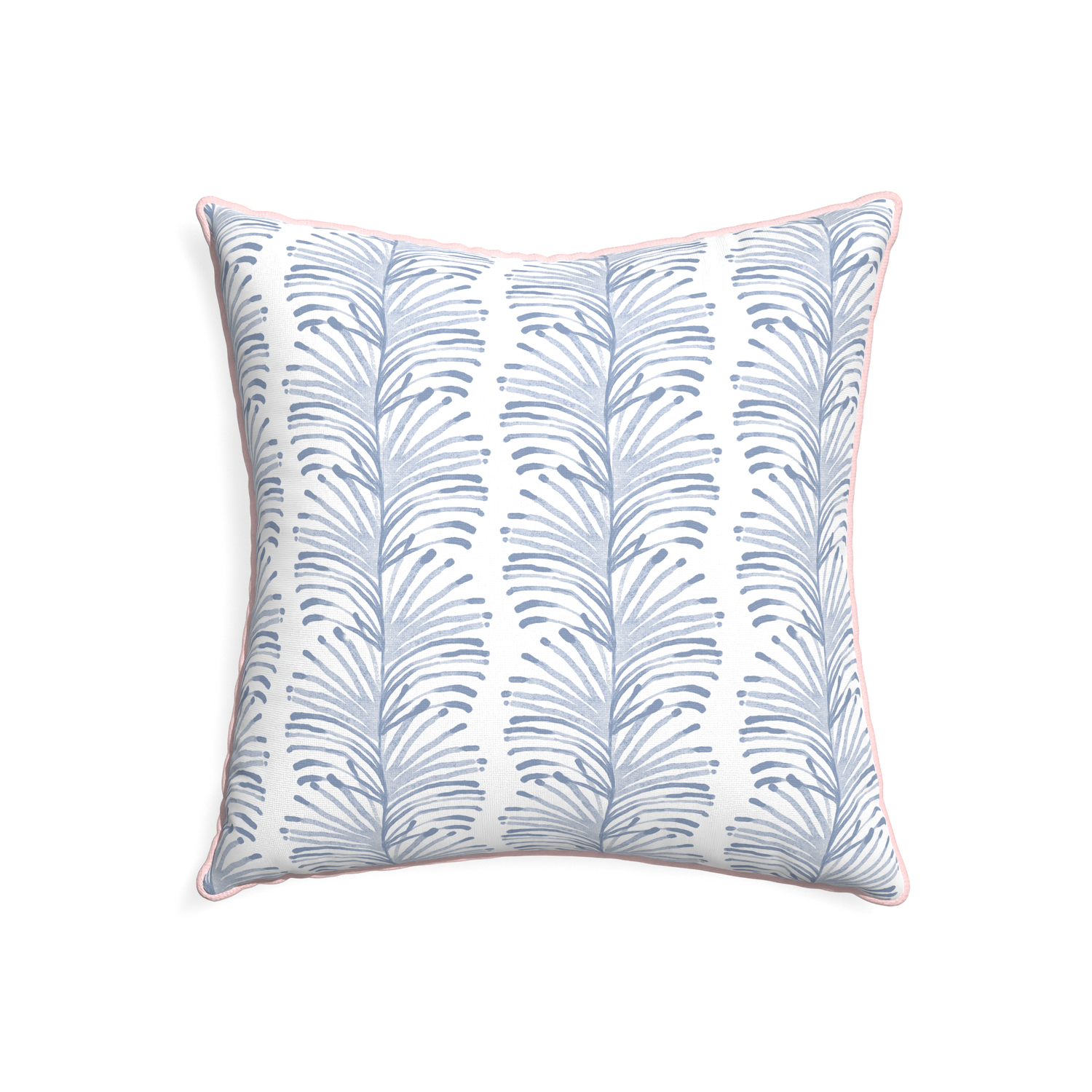 22-square emma sky custom sky blue botanical stripepillow with petal piping on white background
