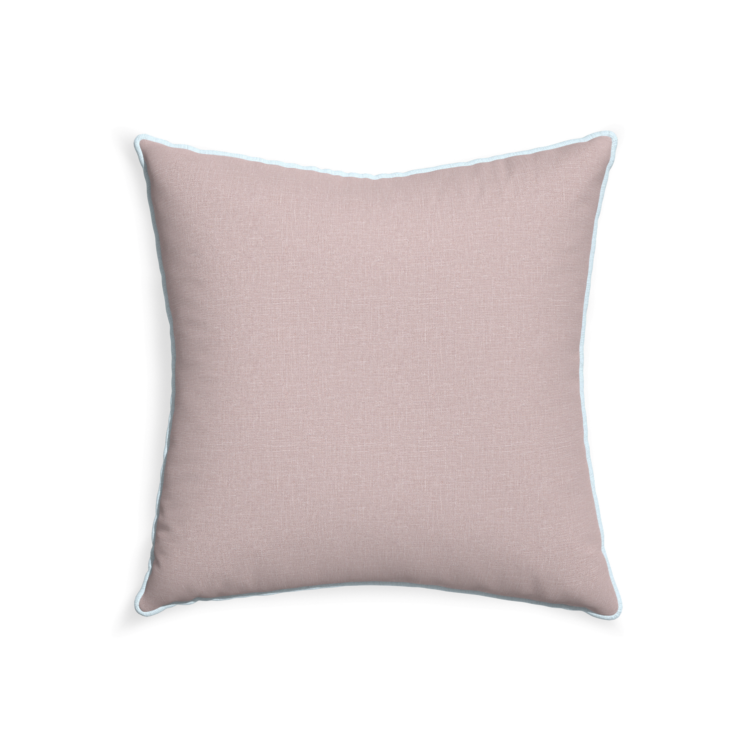 22-square orchid custom mauve pinkpillow with powder piping on white background