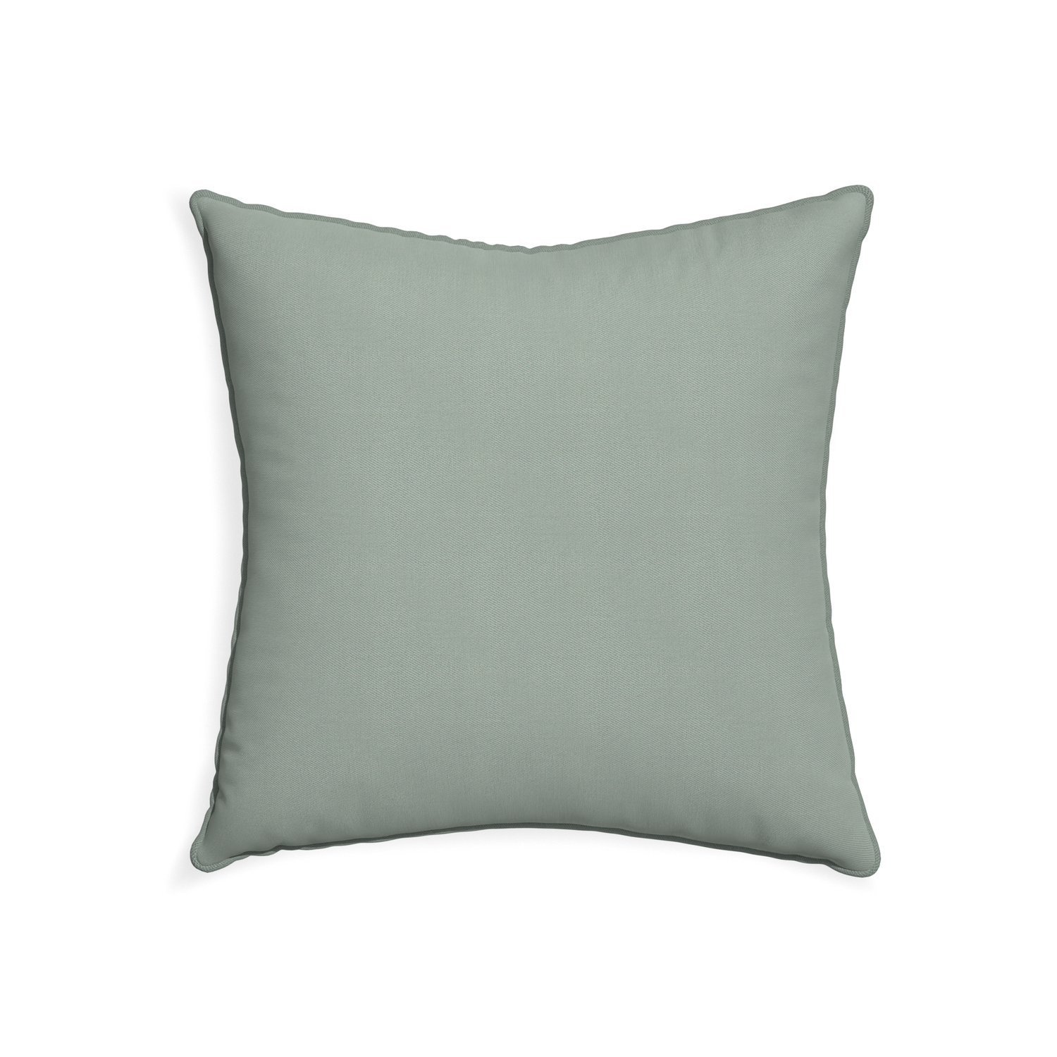 22-square sage custom sage green cottonpillow with sage piping on white background