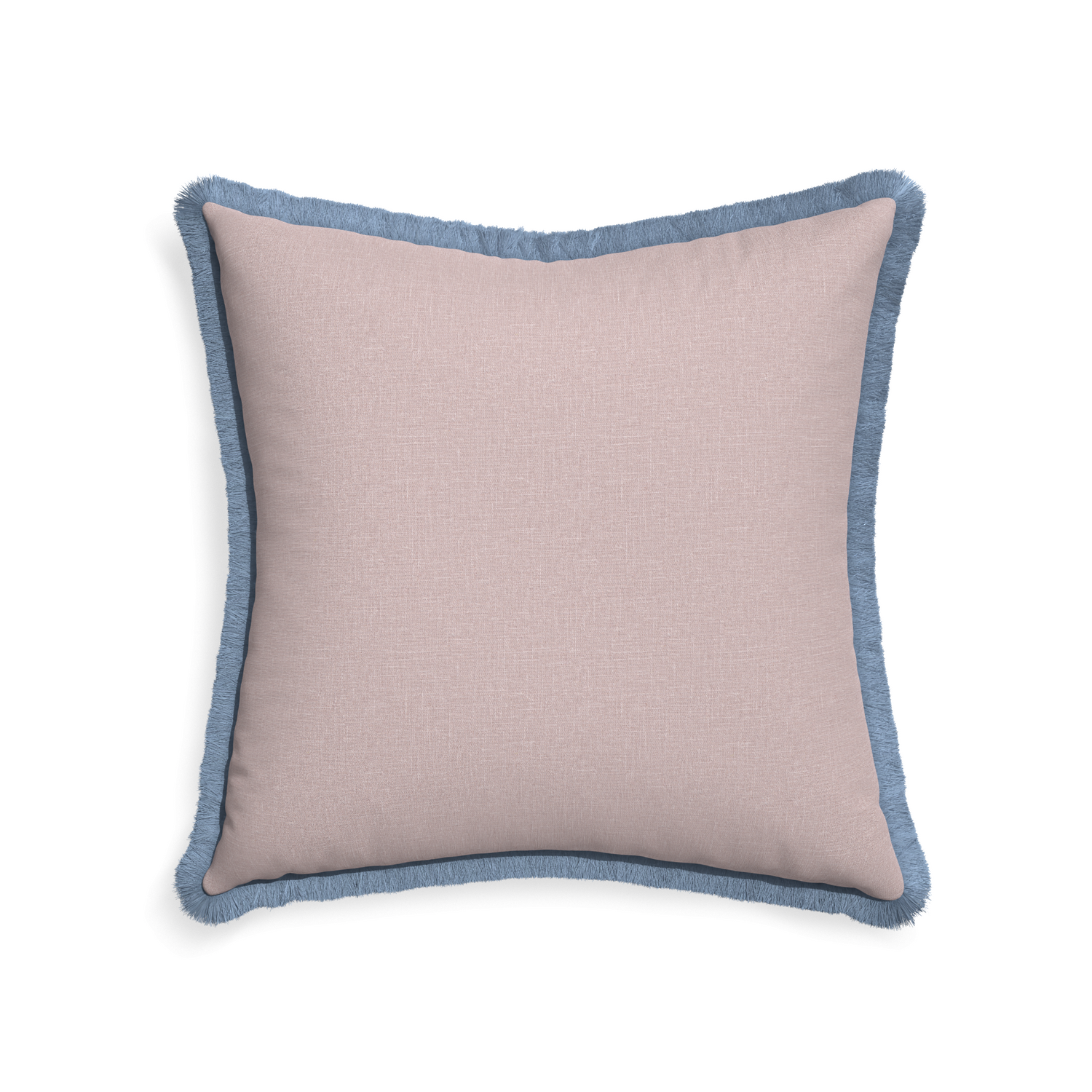 22-square orchid custom mauve pinkpillow with sky fringe on white background