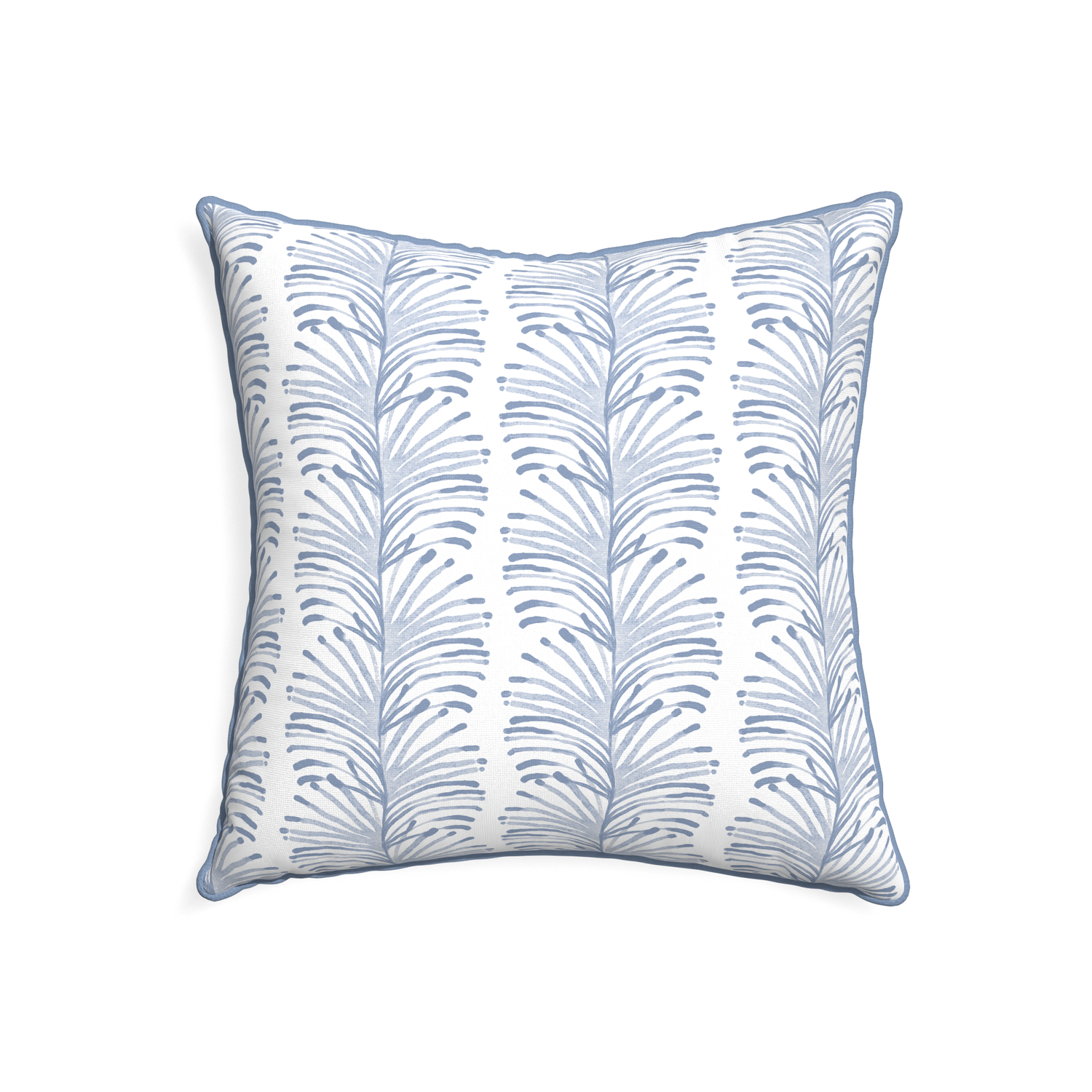 22-square emma sky custom sky blue botanical stripepillow with sky piping on white background