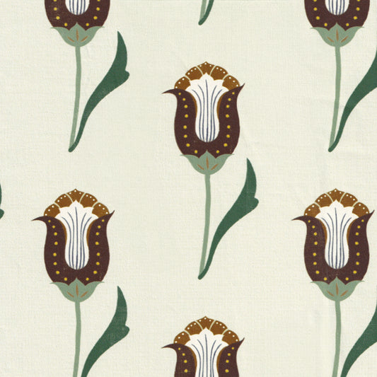 abstract floral maroon and forest green wallpaper swatch