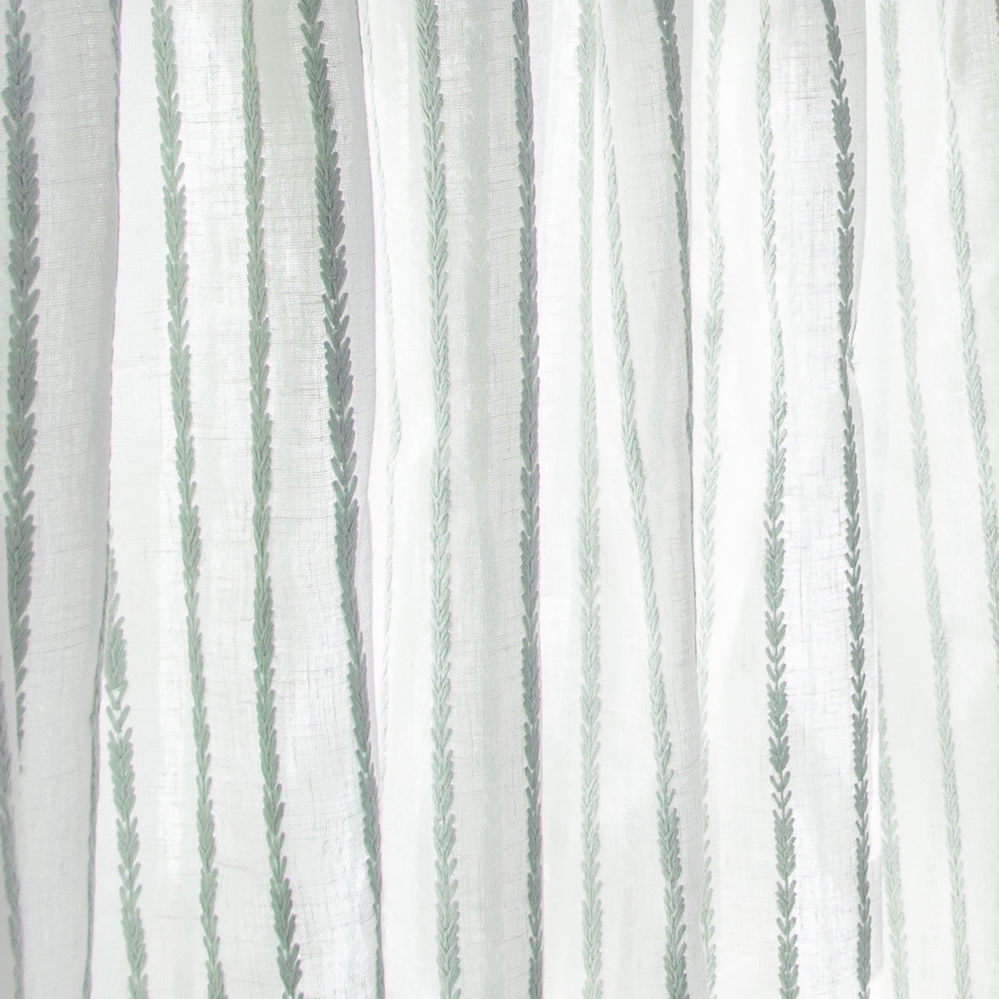 Madeline Mint Custom Sheer Curtain - Thumbnail 5