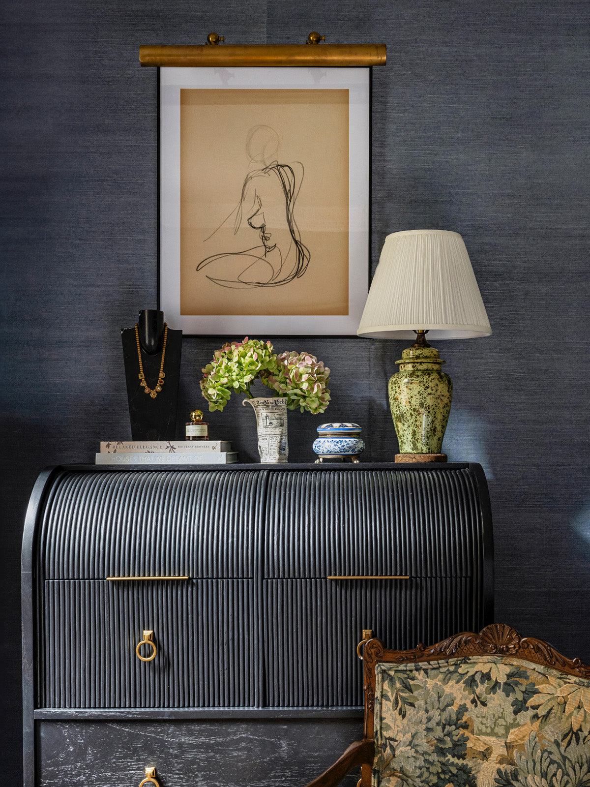 CollectionUGC 3x4 grasscloth steel