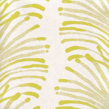 Yellow Stripe Chartreuse Print Close-Up