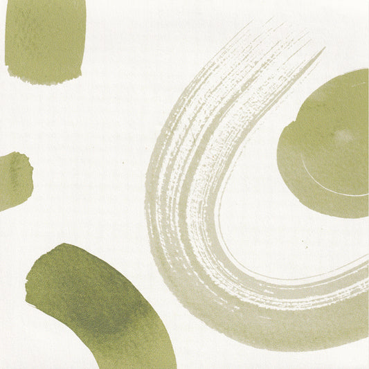 Moss Green Printed Wallpaper Swatch
