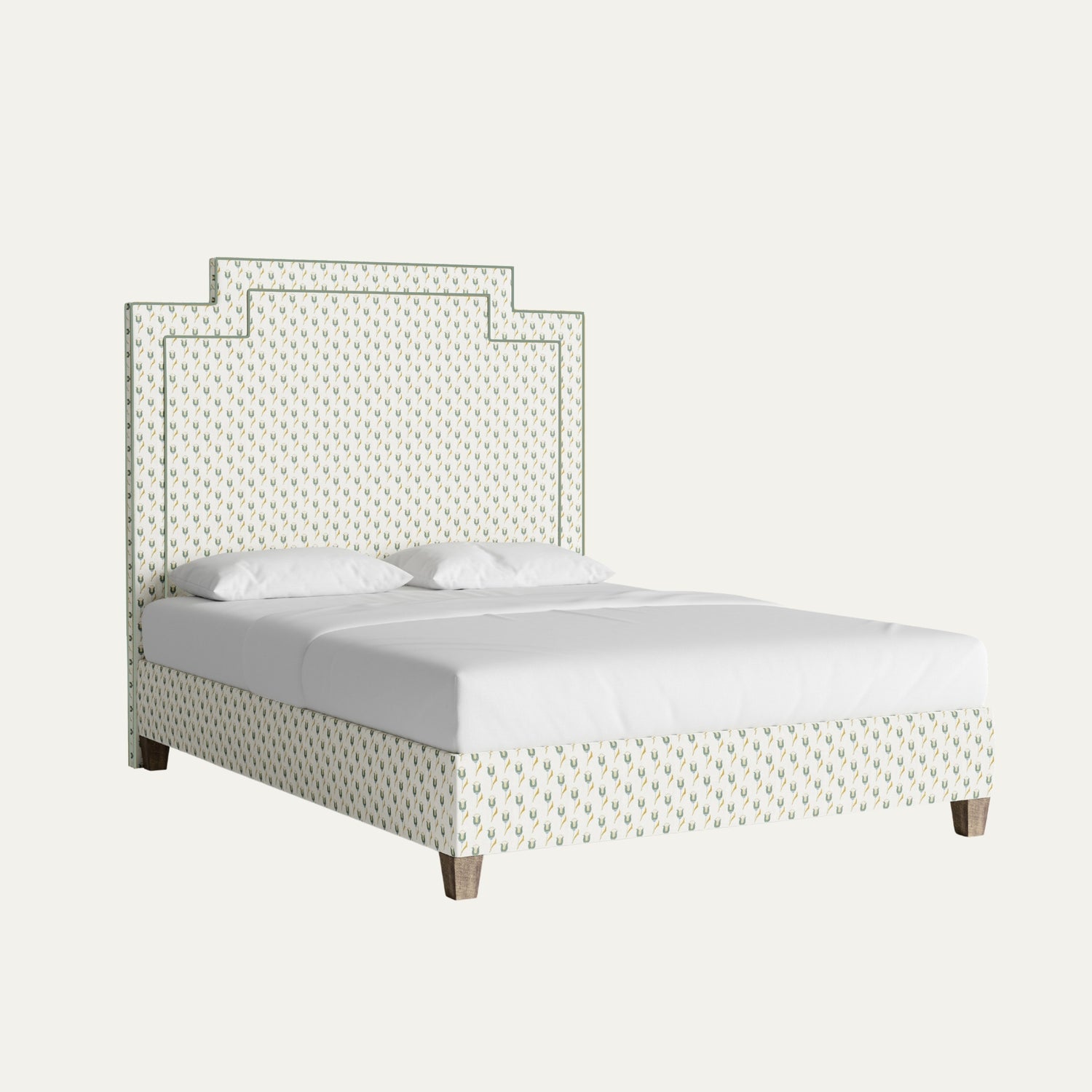 Annabelle Peacock Printed Linen James Bed
