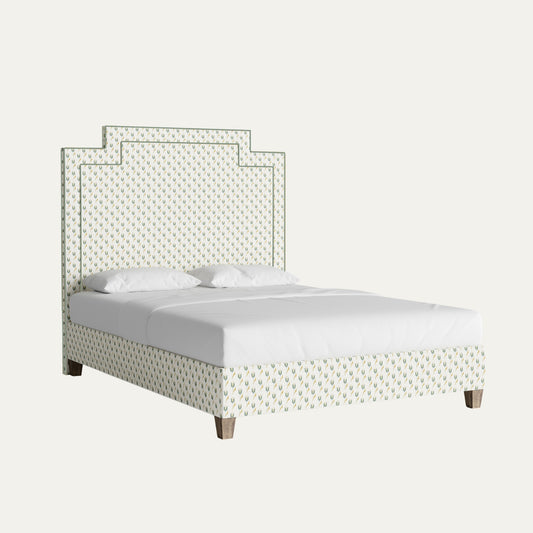 Annabelle Peacock Printed Linen James Bed