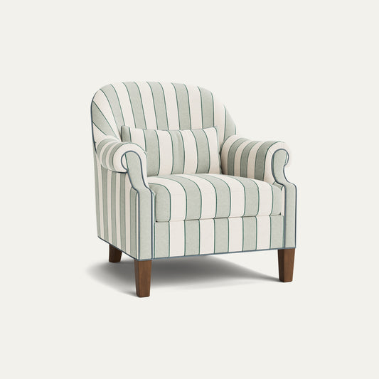 Florence Eucalyptus Printed Linen Dorothy Chair