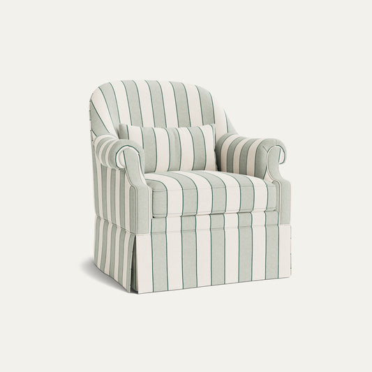 Florence Eucalyptus Printed Linen Dorothy Chair