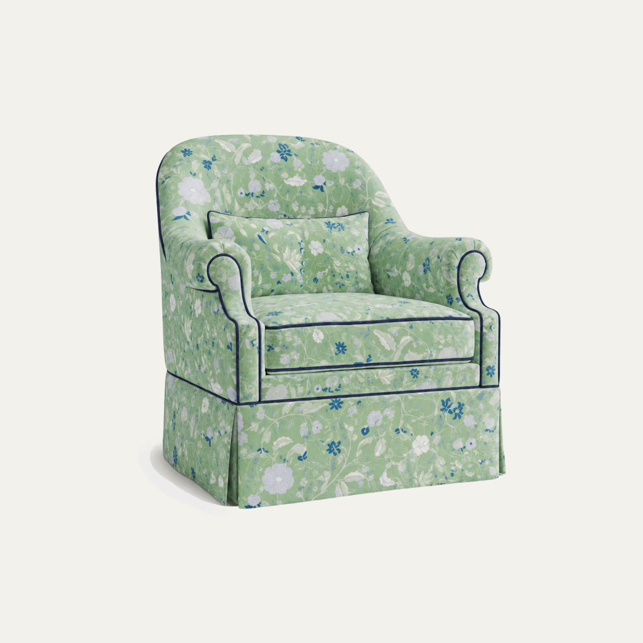 Lulie Parsley Printed Linen Dorothy Chair
