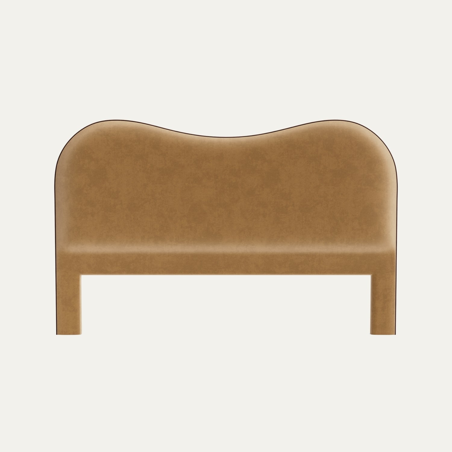 Camel Velvet Hudson Headboard