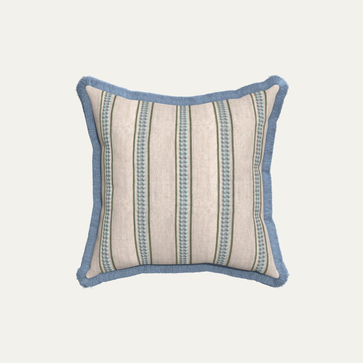 Margot Fern Embroidered Throw Pillow