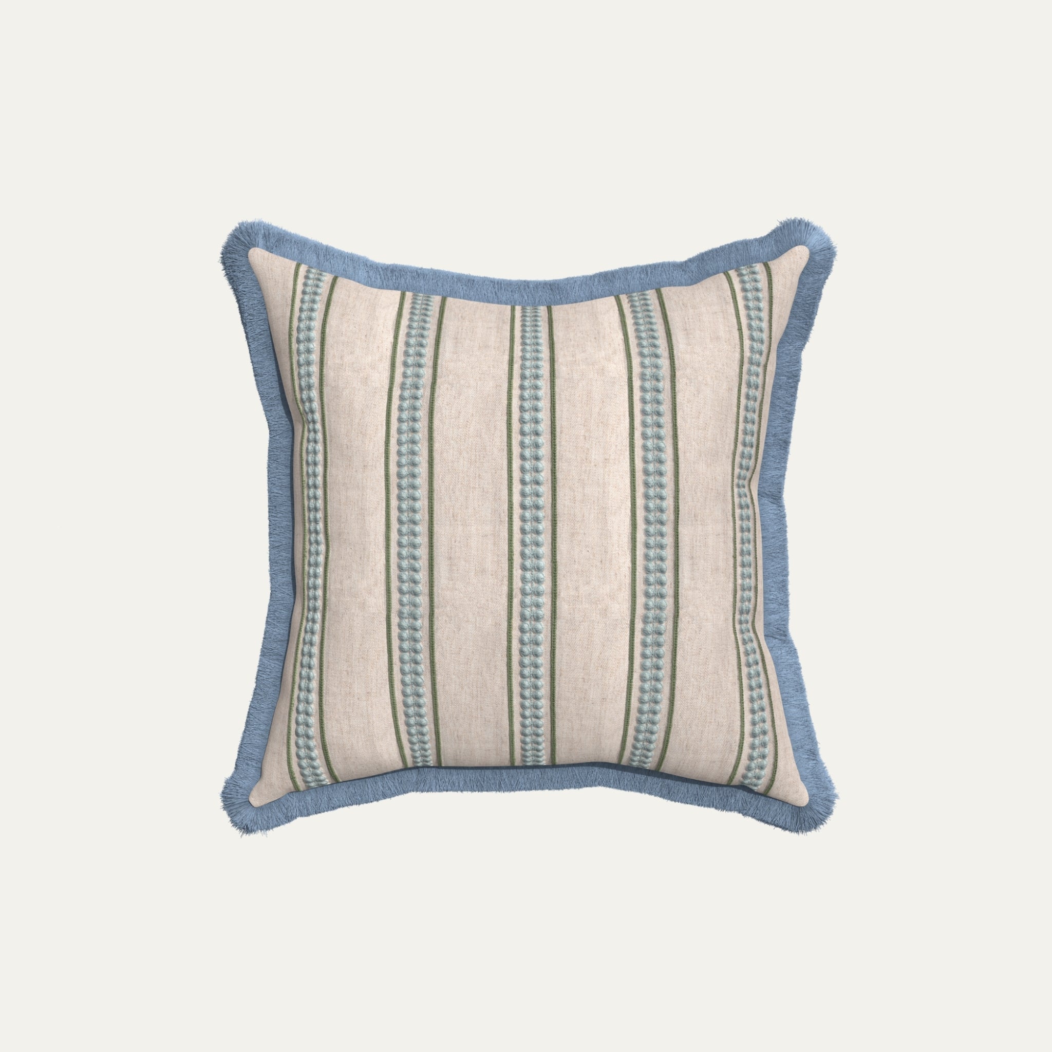 Margot Fern Embroidered Throw Pillow