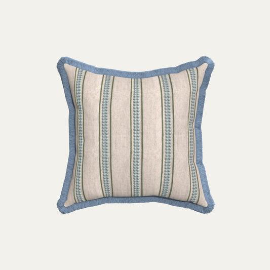 Margot Fern Embroidered Throw Pillow