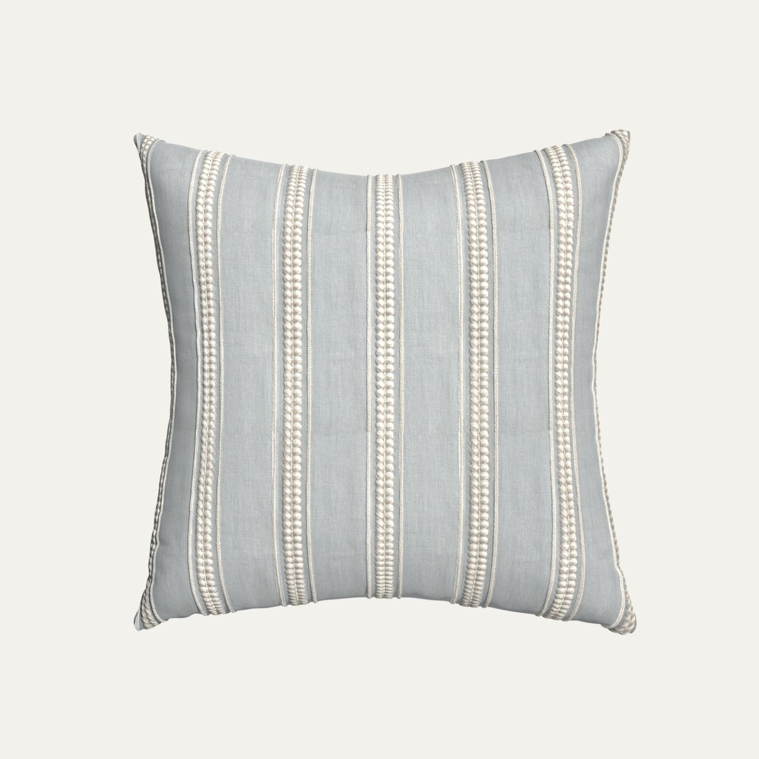 Margot Mist Embroidered Throw Pillow