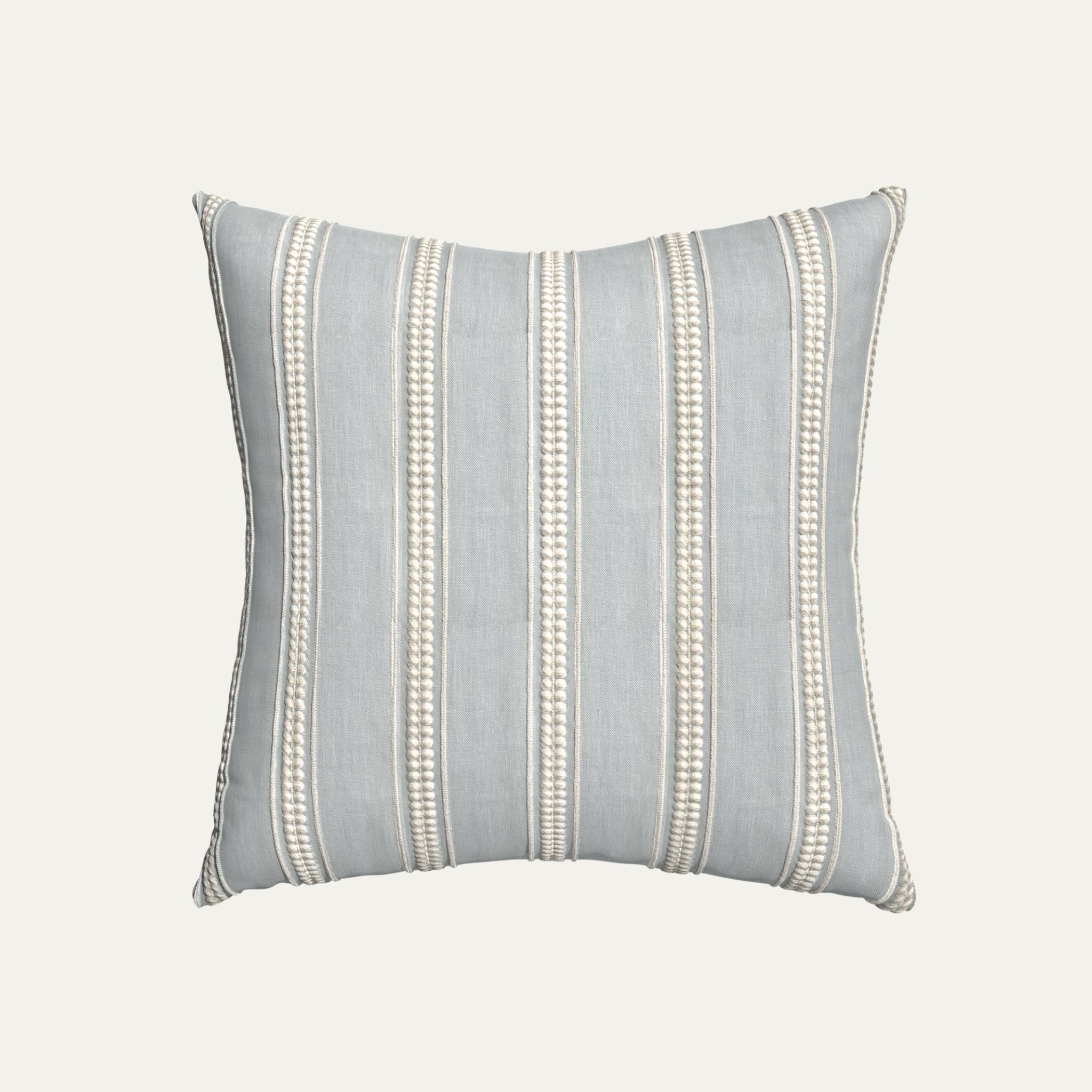 Margot Mist Embroidered Throw Pillow