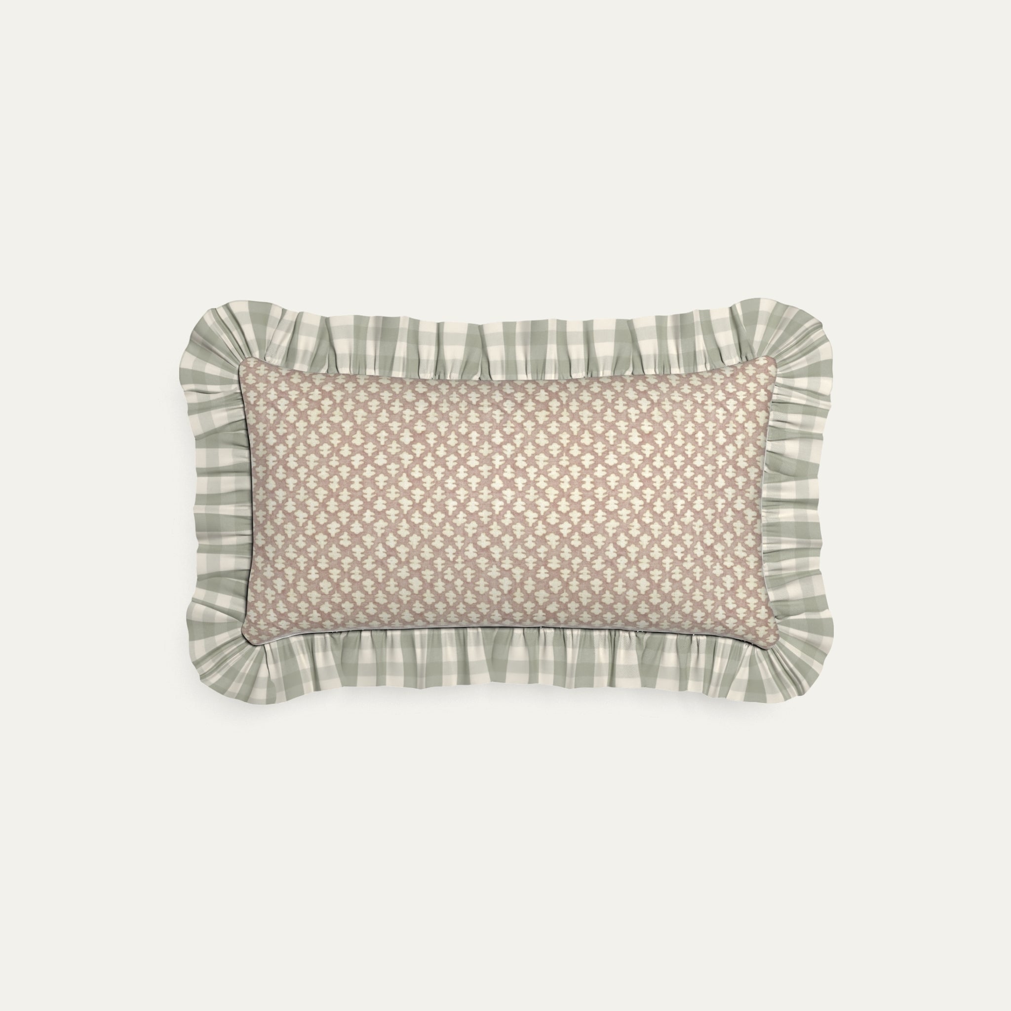 Quinn Mushroom Printed Cotton Throw Pillow